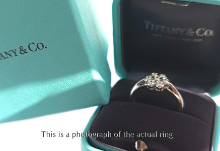 Tiffany & Co Vintage Flower Diamond Engagement Ring - Bloomsbury Manor Ltd