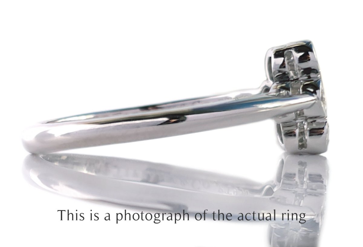 Tiffany & Co Vintage Flower Diamond Engagement Ring - Bloomsbury Manor Ltd