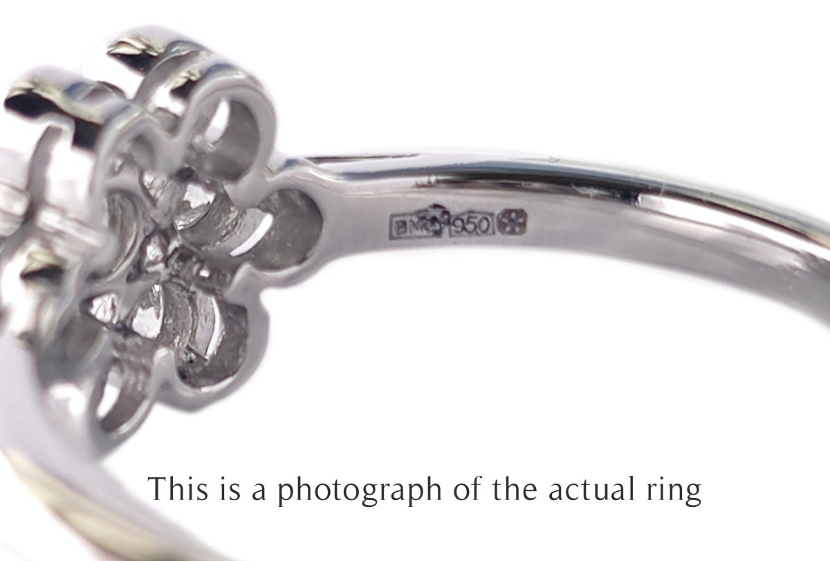 Tiffany & Co Vintage Flower Diamond Engagement Ring - Bloomsbury Manor Ltd