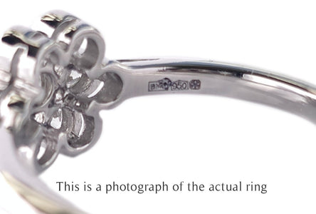 Tiffany & Co Vintage Flower Diamond Engagement Ring - Bloomsbury Manor Ltd