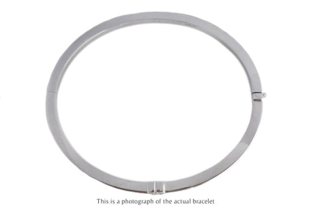 Tiffany T Diamond Hinged Bangle 18k White Gold RRP £8650 - Bloomsbury Manor Ltd