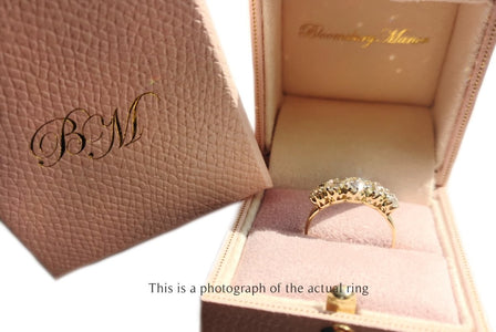 Victorian 5 Stone 1.40tcw Old European Cut Diamond Engagement Ring - Bloomsbury Manor Ltd