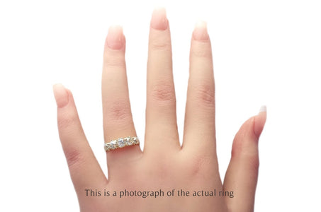 Victorian 5 Stone 1.40tcw Old European Cut Diamond Engagement Ring - Bloomsbury Manor Ltd