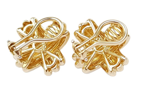 Vintage 1980s Tiffany & Co. Signature X 750 Earrings - Bloomsbury Manor Ltd