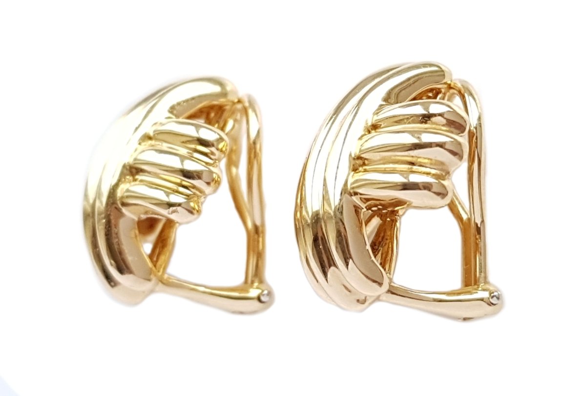 Vintage 1980s Tiffany & Co. Signature X 750 Earrings - Bloomsbury Manor Ltd