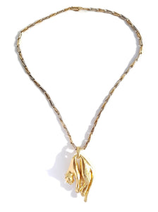 Vintage 1981 Cartier Large Panthère Molle Pendant Necklace with bicolour gold Chain - Bloomsbury Manor Ltd