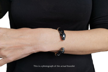 Vintage Cartier Panthere Silverium Black Bracelet - Bloomsbury Manor Ltd