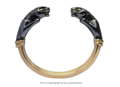 Vintage Cartier Panthere Silverium Black Bracelet - Bloomsbury Manor Ltd