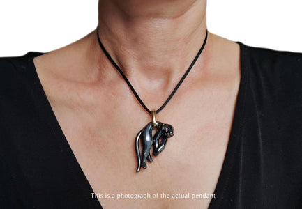 Vintage Cartier Silverium Panthere Pendant - Bloomsbury Manor Ltd