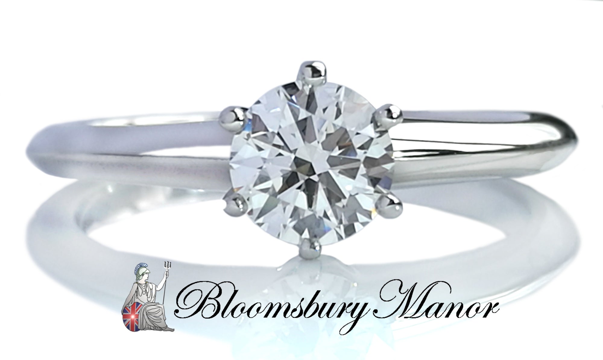 Tiffany & Co .47ct I/VVS1 Triple XXX Round Brilliant Diamond Engagement Ring