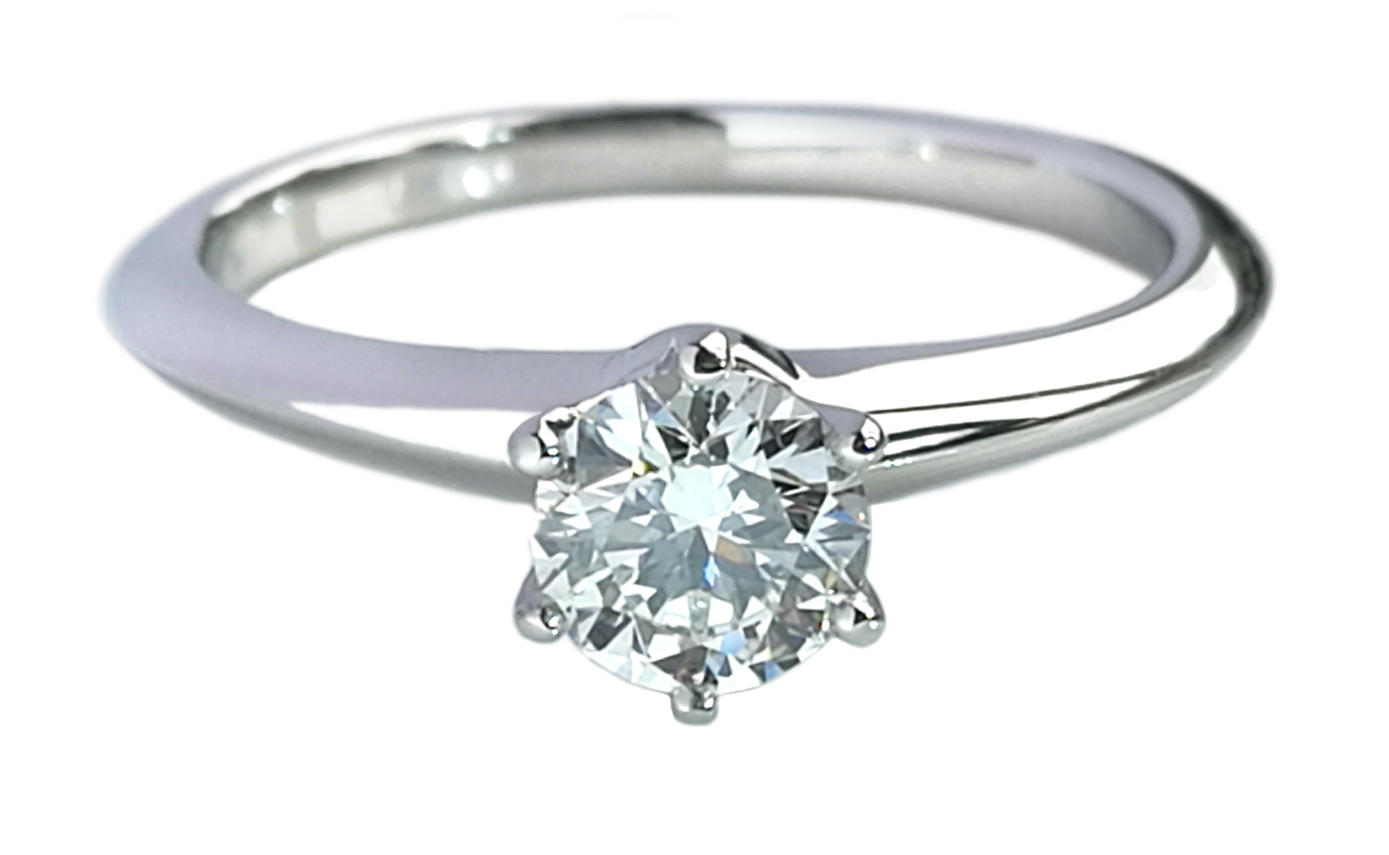 Tiffany & Co. 0.47ct I/VVS1 Triple XXX Round Brilliant Diamond Engagement Ring