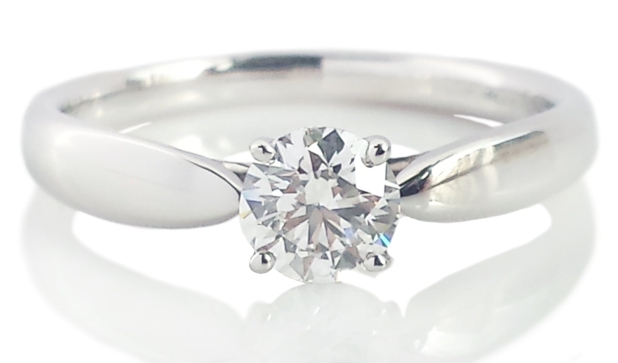 Tiffany & Co. 0.38ct E/VVS2 Harmony Round Brilliant Cut Diamond Engagement Ring