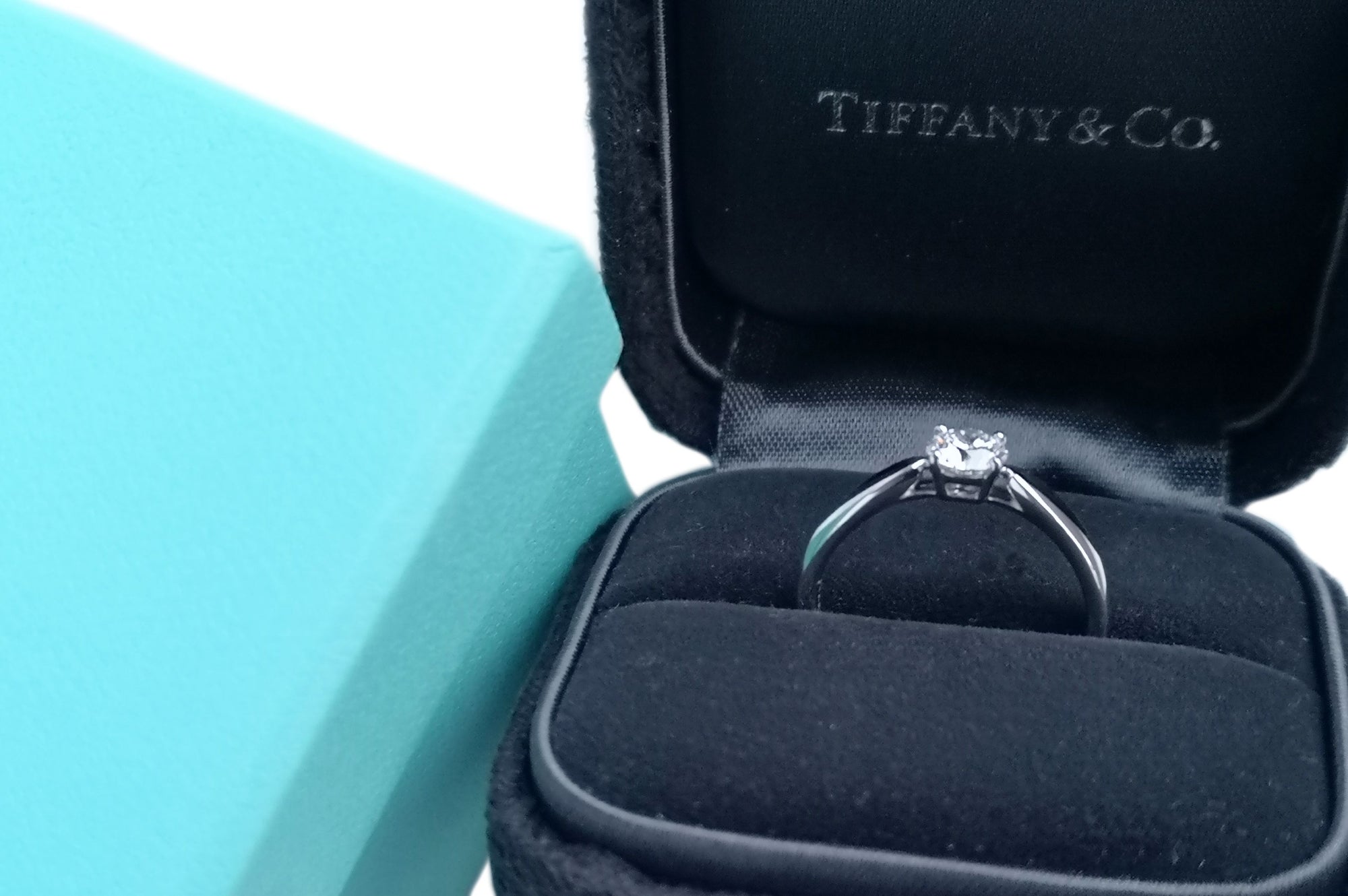 Tiffany & Co. 0.38ct E/VVS2 Harmony Round Brilliant Cut Diamond Engagement Ring