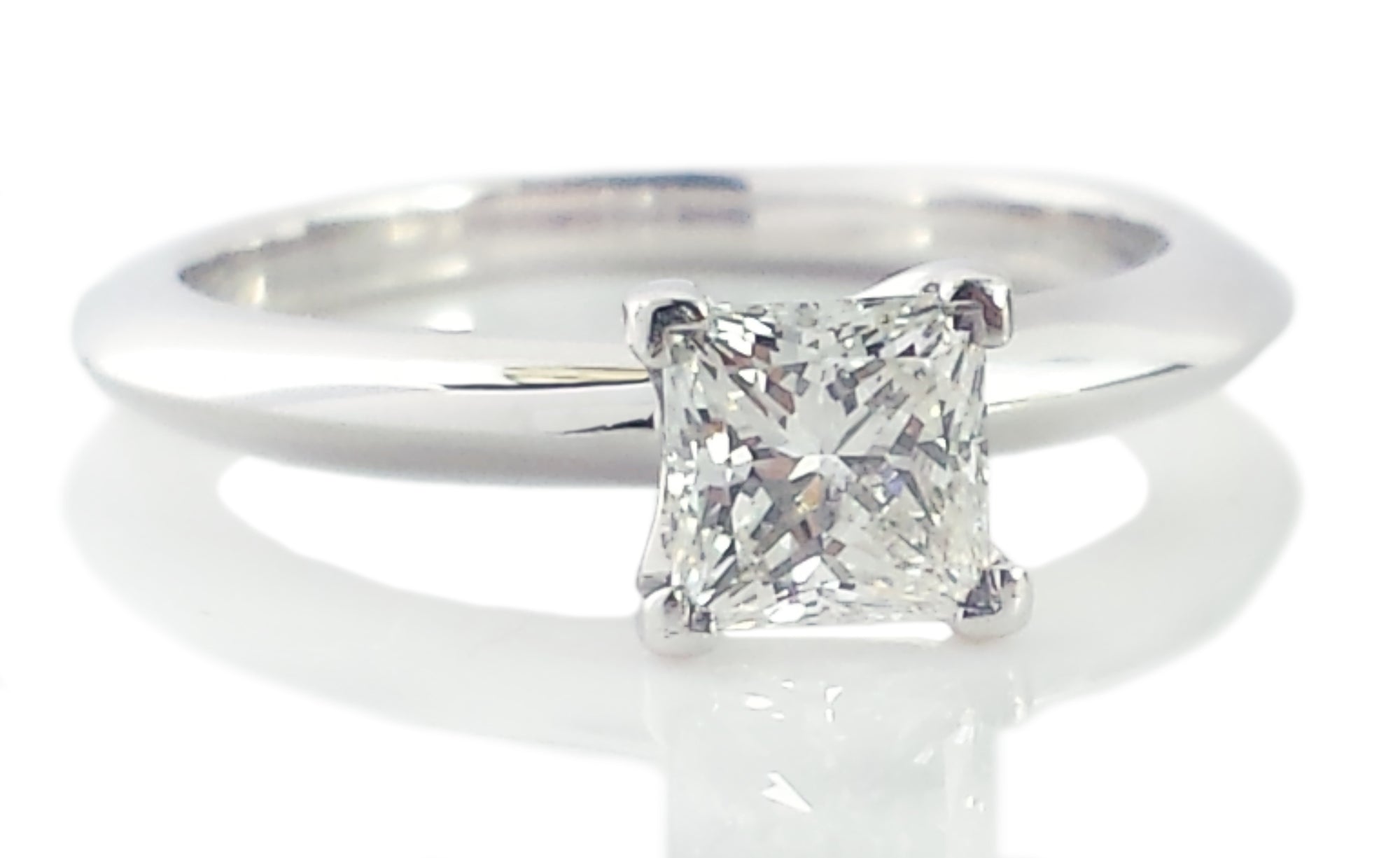 Tiffany & Co. 0.50ct G/VVS1 Princess Cut Diamond Engagement Ring