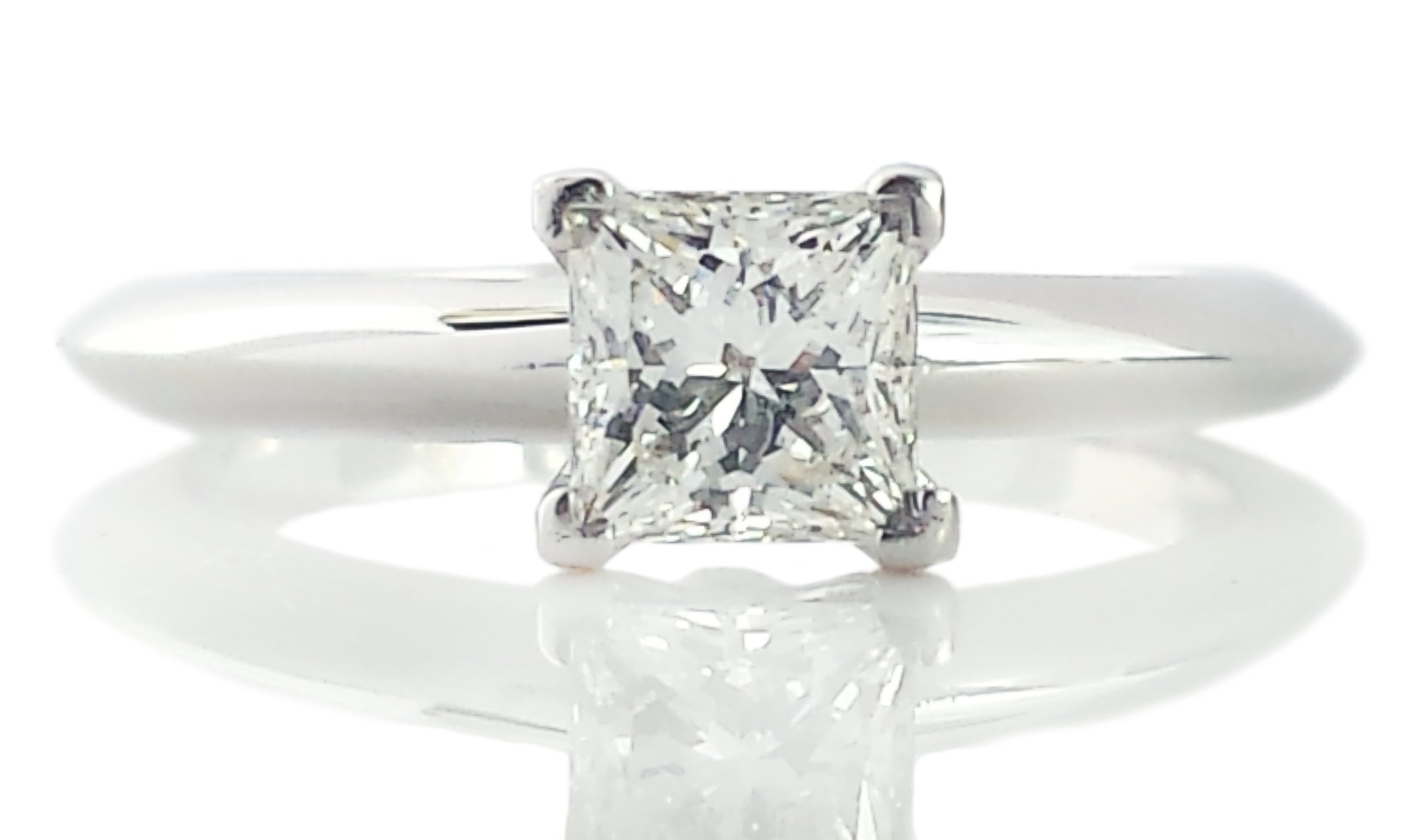 Tiffany & Co. 0.50ct G/VVS1 Princess Cut Diamond Engagement Ring