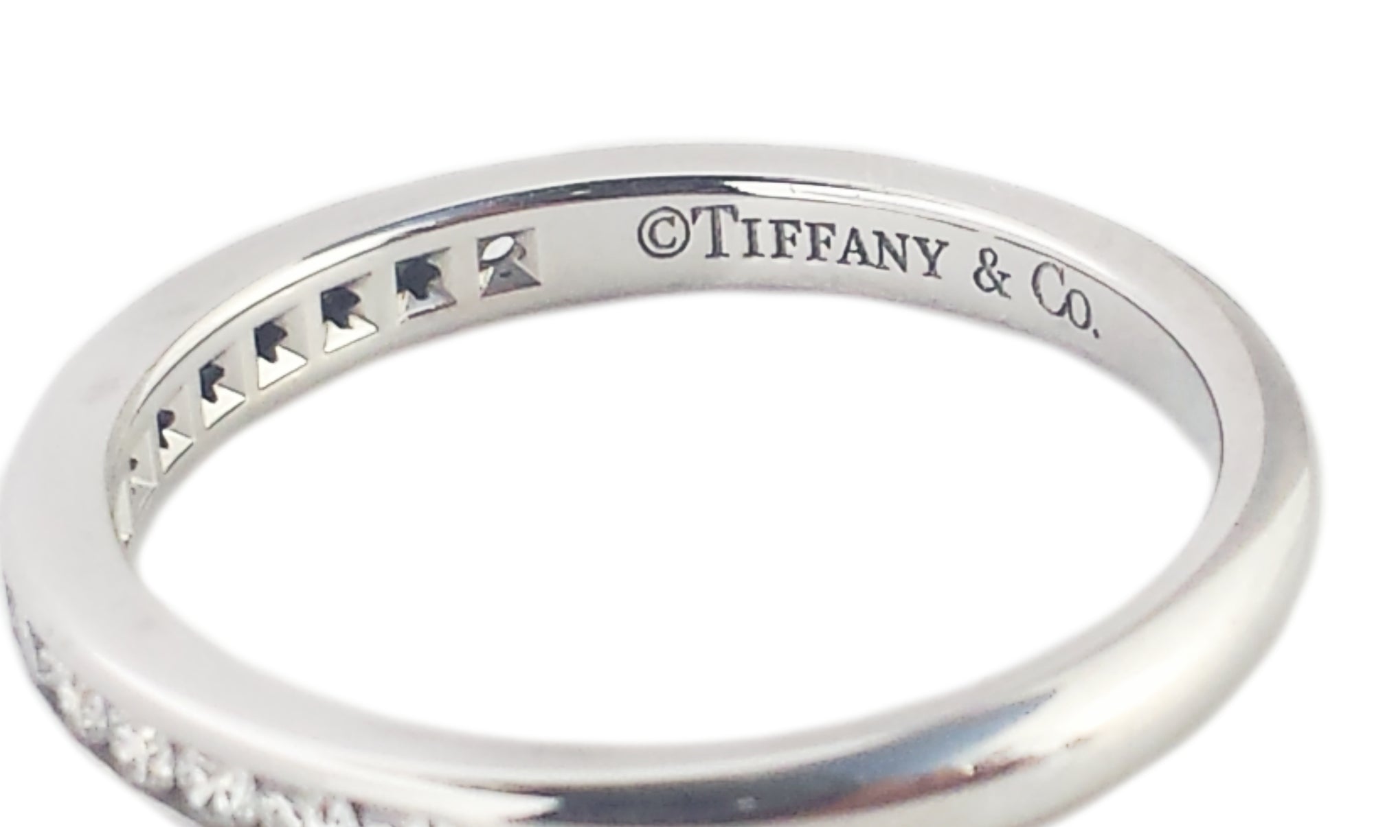 Tiffany & Co. Channel Set Diamond Wedding Band / Ring