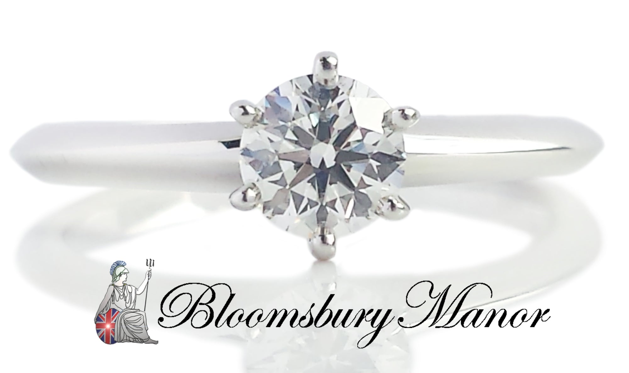 Tiffany & Co. 0.50ct I/VVS2 Triple XXX Round Brilliant Diamond Engagement Ring