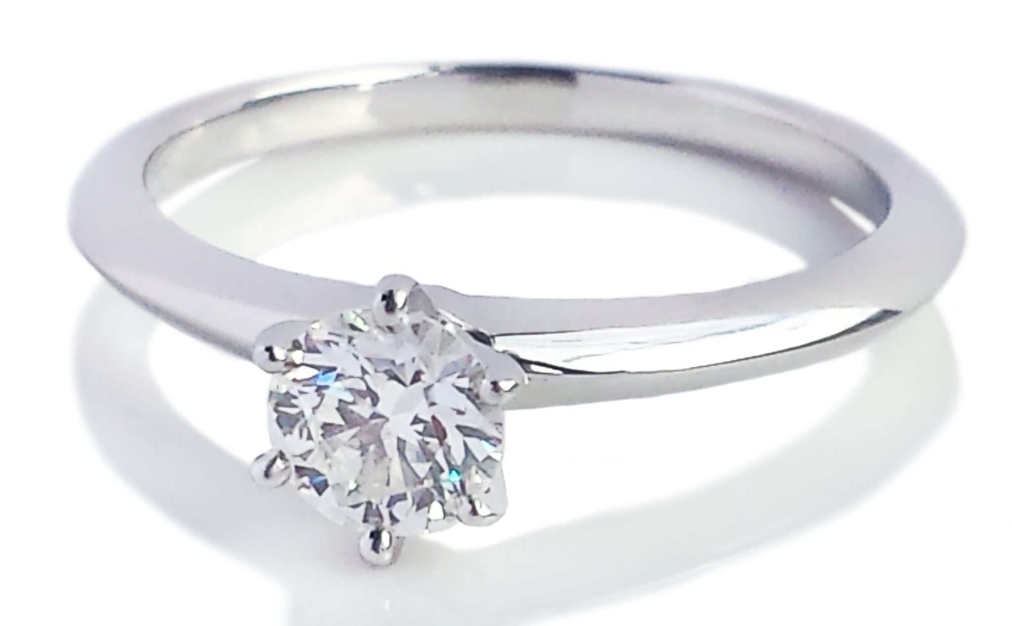 Tiffany & Co. 0.50ct I/VVS2 Triple XXX Round Brilliant Diamond Engagement Ring