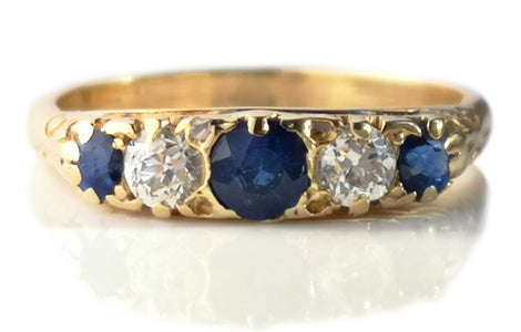 Antique Victorian Sapphire Engagement Ring