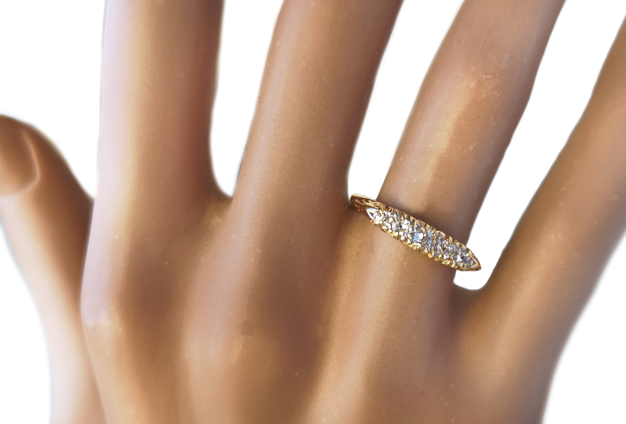 Antique Victorian 5-Stone Diamond 18k Engagement Ring