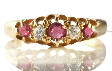 Antique Victorian Ruby Engagement Ring