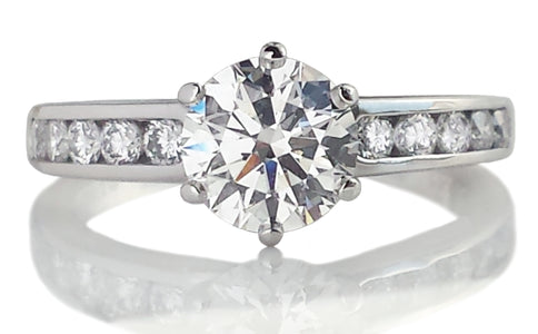Tiffany & Co 1.34tcw Round Brilliant Cut Diamond Engagement Ring