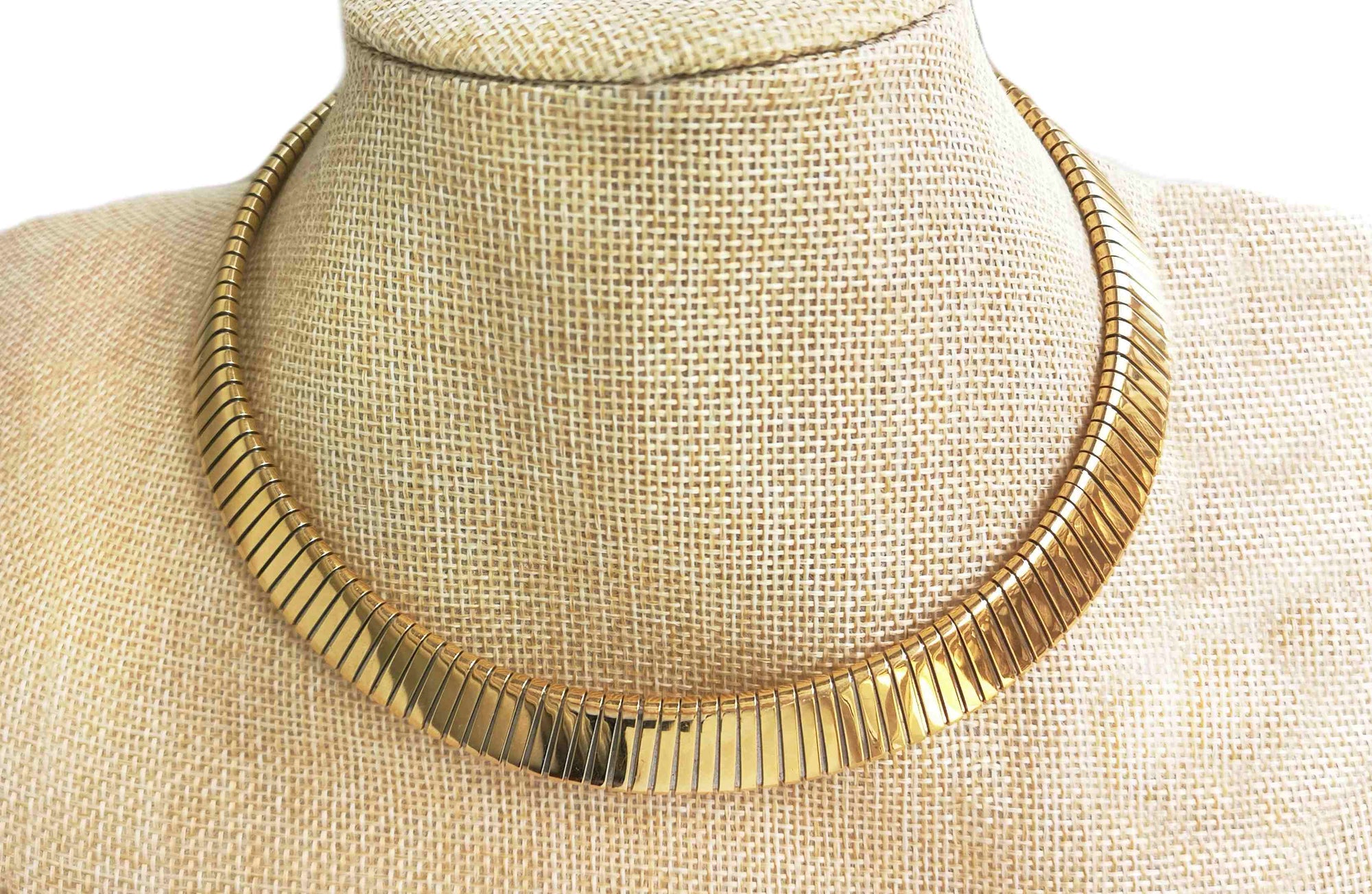 Necklace Choker 70s Style White Beads Fashion Jewelry 14