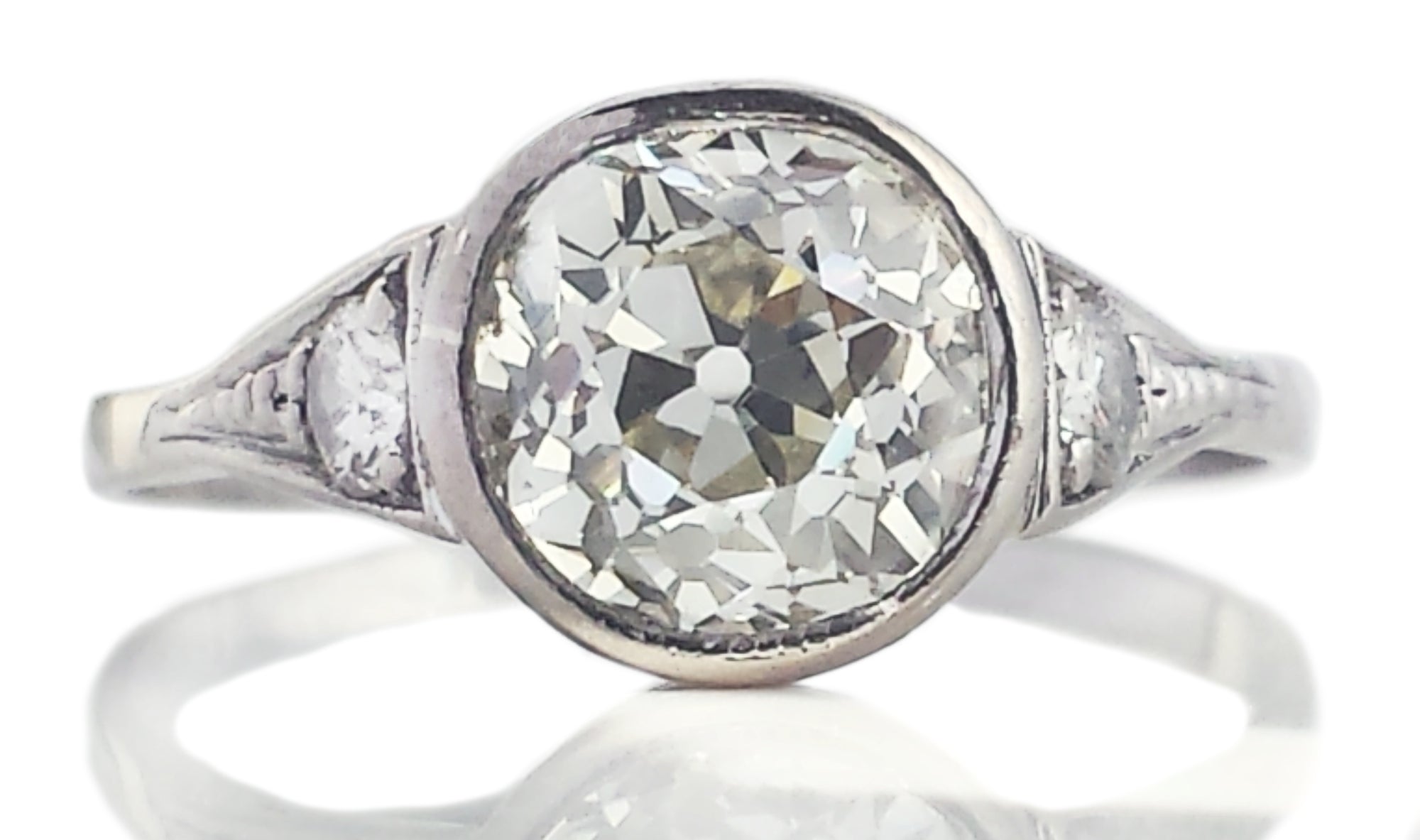 Vintage Style Modern Art Deco Diamond Ring – Bella's Fine Jewelers