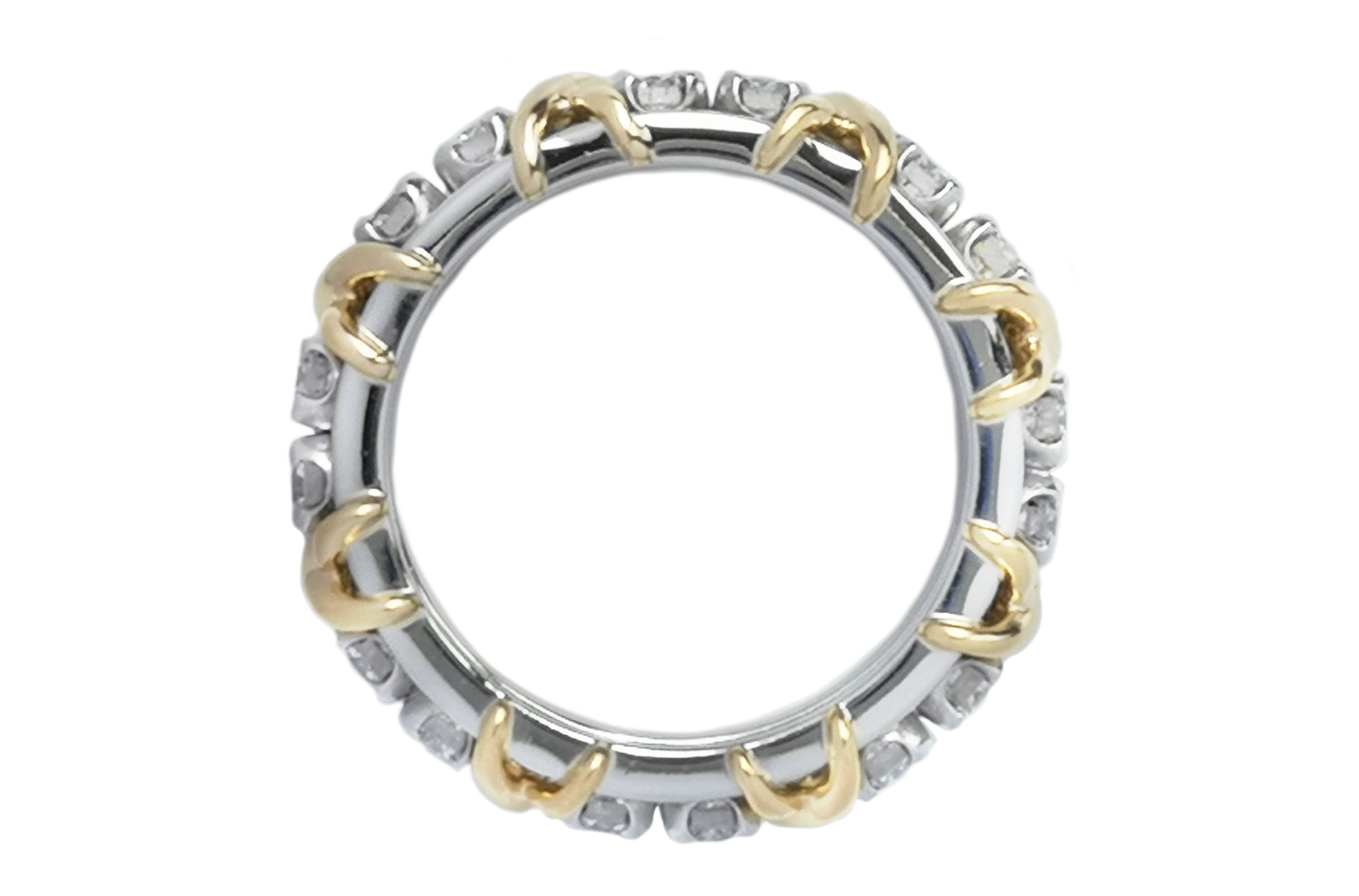 Tiffany & Co. Schlumberger 16 Stone 1.14ct Diamond Ring, Sz N US 6.75