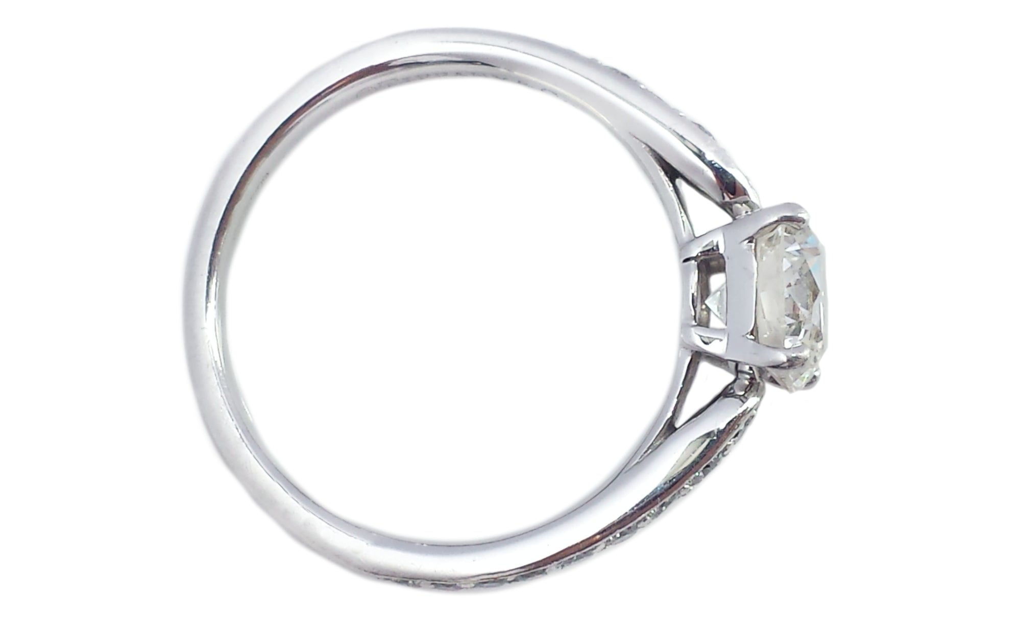 Tiffany & Co. 1.14tcw H/VS2 Harmony Round Brilliant Diamond Engagement Ring