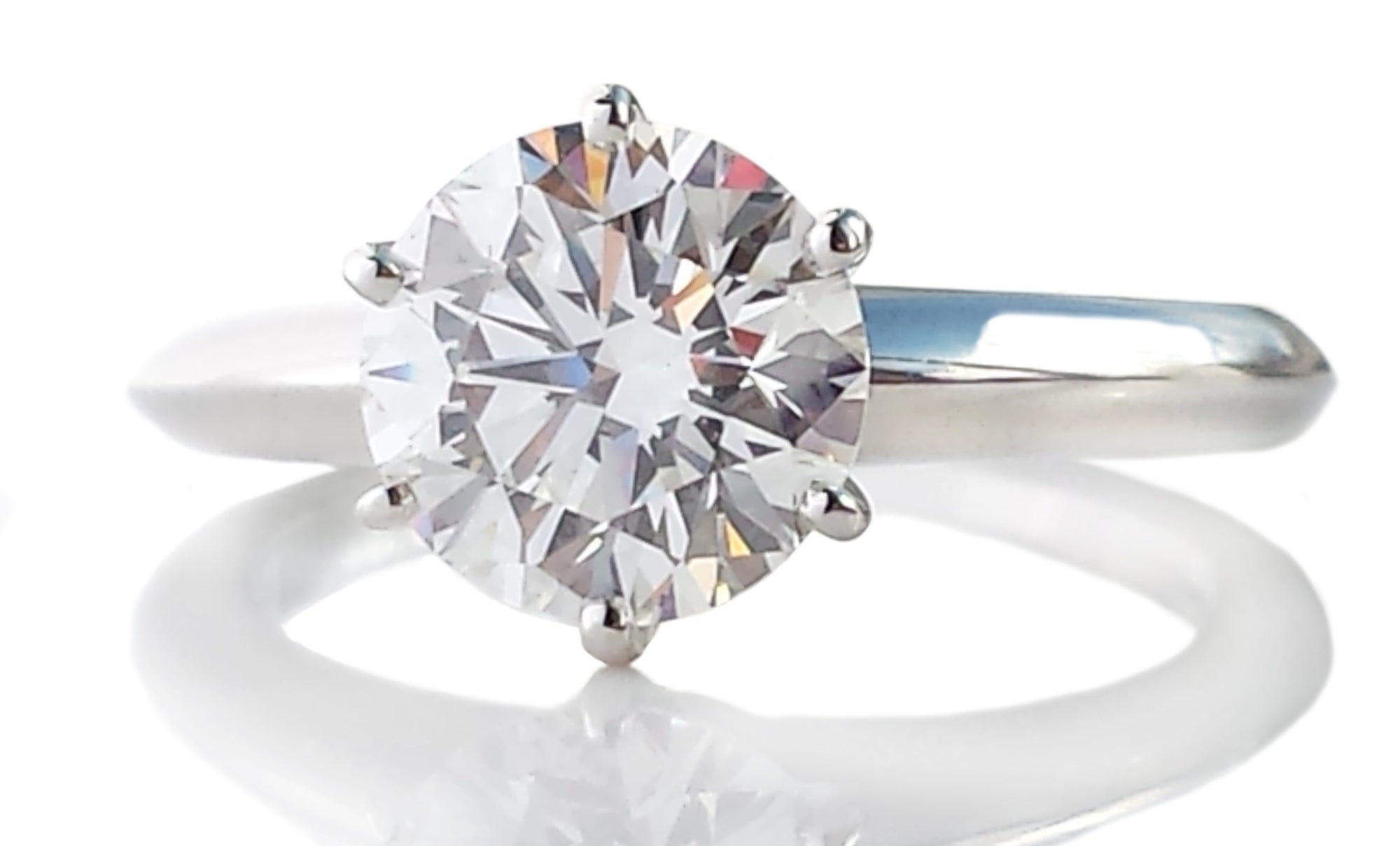 Tiffany & Co. 1.82ct H/VS1 Triple-X Round Brilliant Diamond Engagement Ring