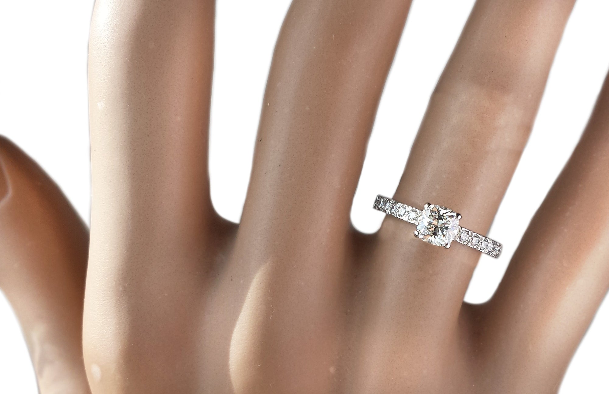 Tiffany & Co. 0.59tcw I/VS1 Novo Diamond Engagement Ring