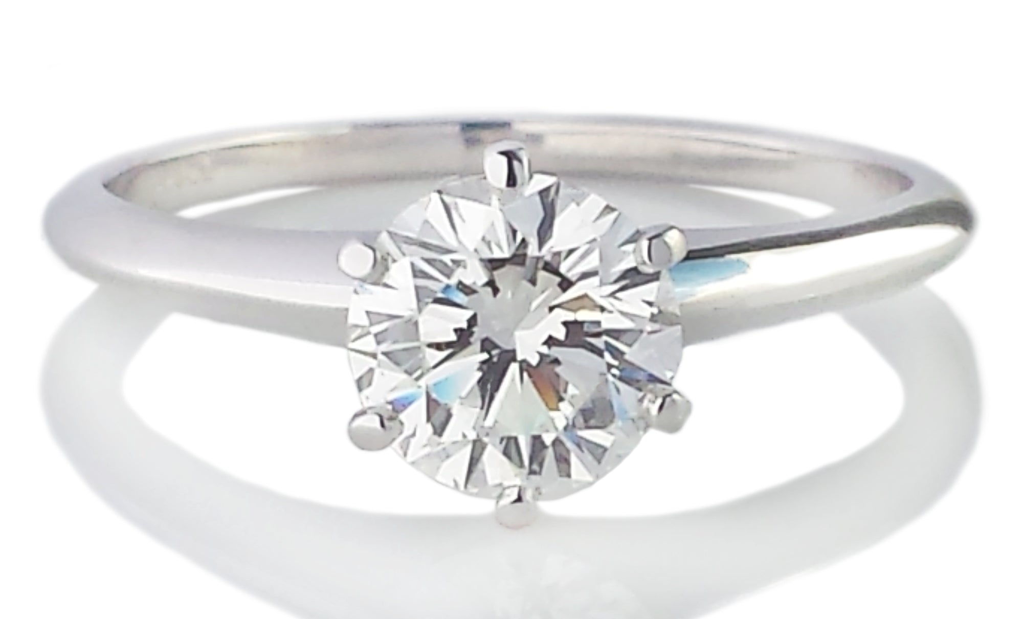 Tiffany & Co. 1.02ct H/VS1 Round Brilliant Cut Diamond Engagement Ring