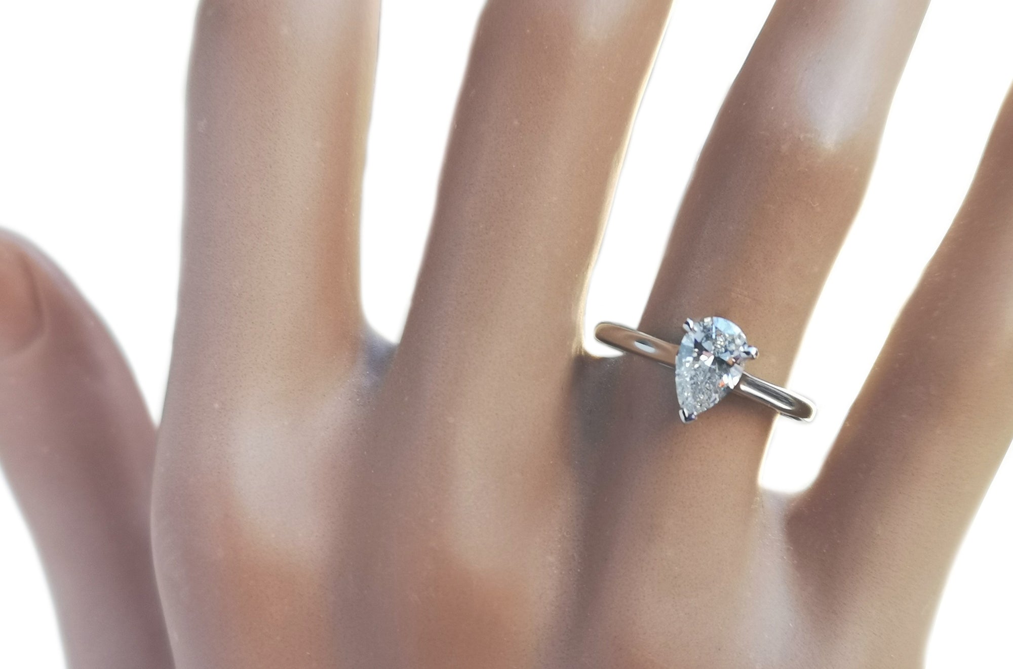 Tiffany & Co. 0.67ct G/VVS1 Pear Shaped Diamond Engagement Ring
