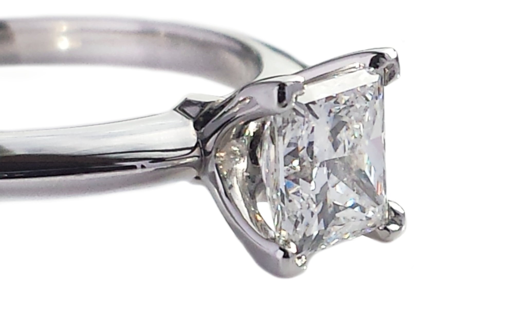 Tiffany & Co. 0.71ct E/VVS1 Triple X Princess Cut Diamond Engagement Ring