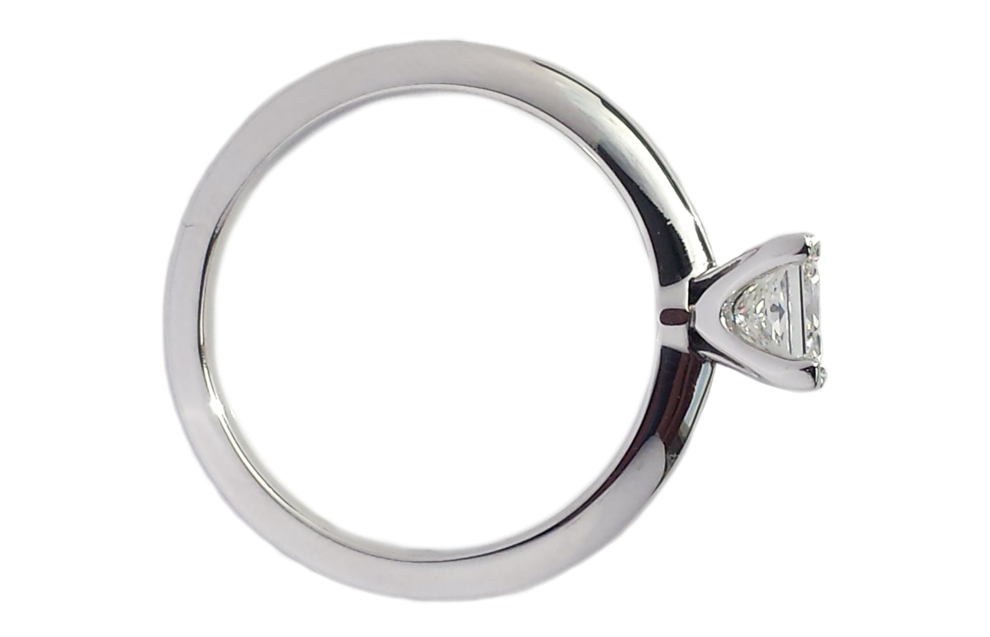 Tiffany & Co. 0.71ct E/VVS1 Triple X Princess Cut Diamond Engagement Ring