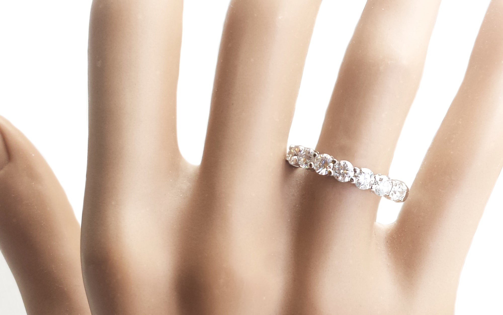 Tiffany & Co. Embrace Shared Setting 3.5mm .91ct Diamond Eternity Ring