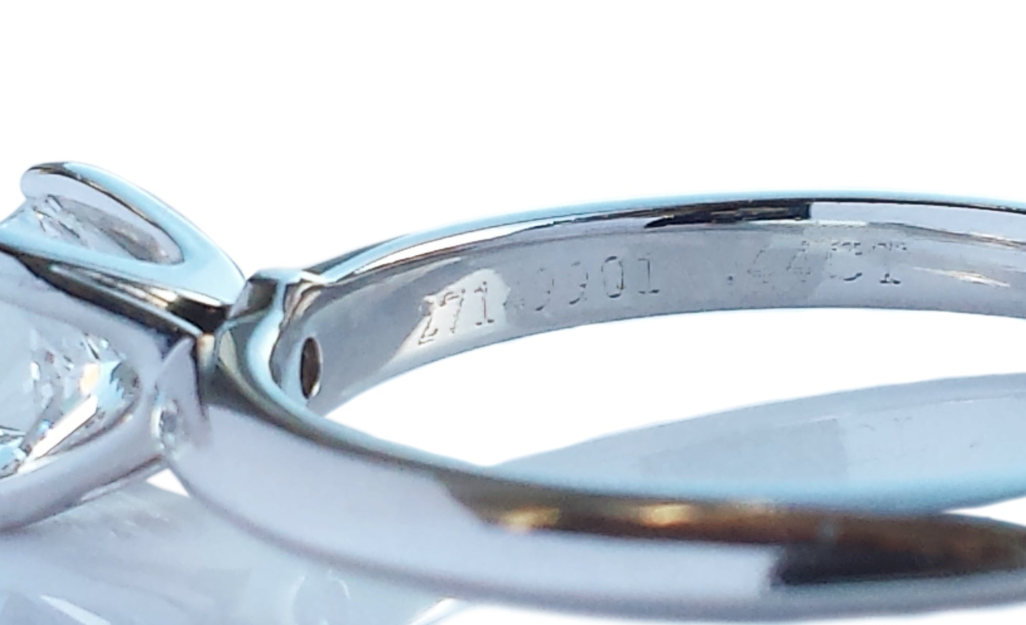 Tiffany & Co. 0.44ct D/VS1 Princess Cut Diamond Engagement Ring