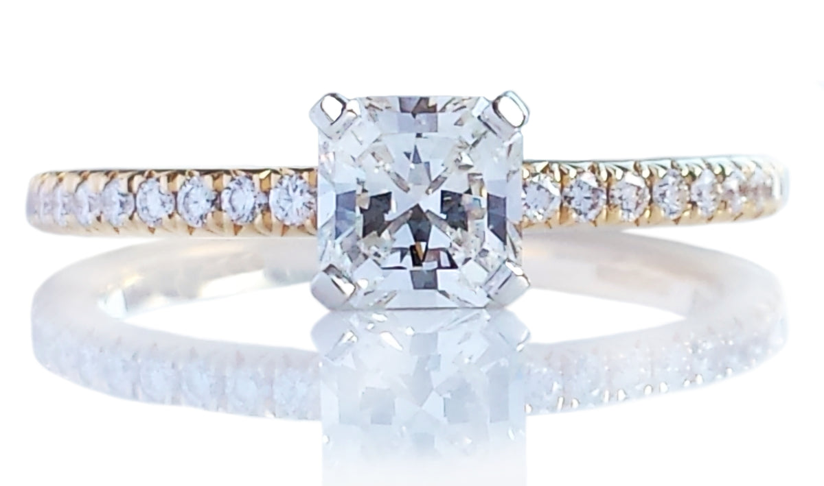 Tiffany & Co. True® 0.51ct F/VVS1 Triple XXX 18k Gold Diamond Engagement Ring