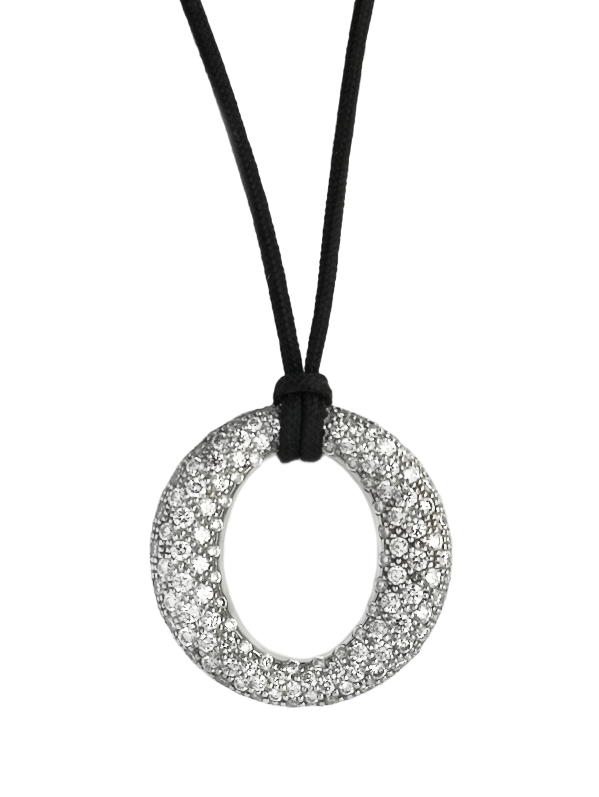 Tiffany & Co. Elsa Peretti 1.70ct Diamond Pave Set Sevillana Pendant / Necklace