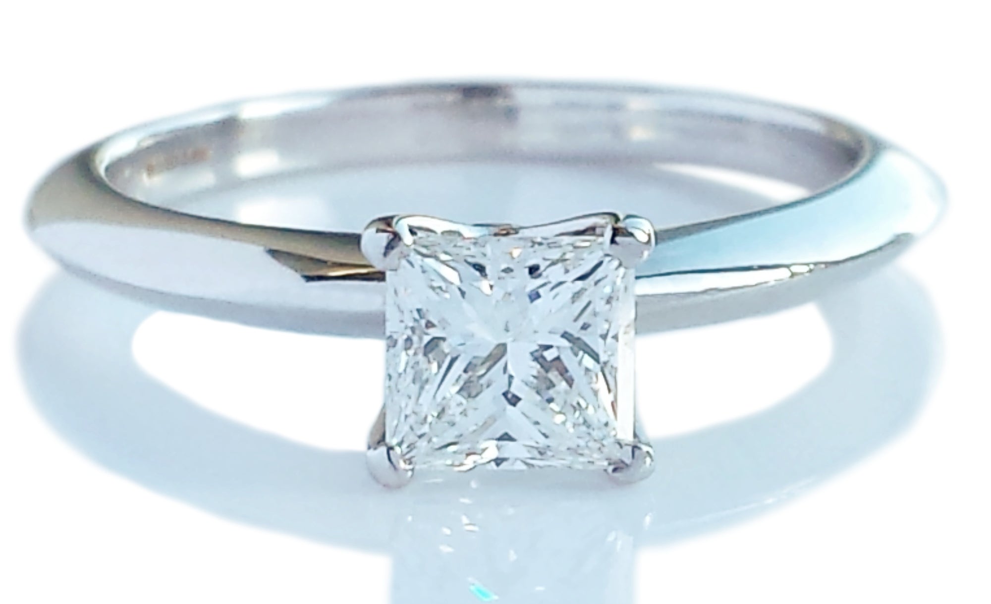 Tiffany & Co. 0.59ct Triple XXX F/VS1 Princess Cut Diamond 