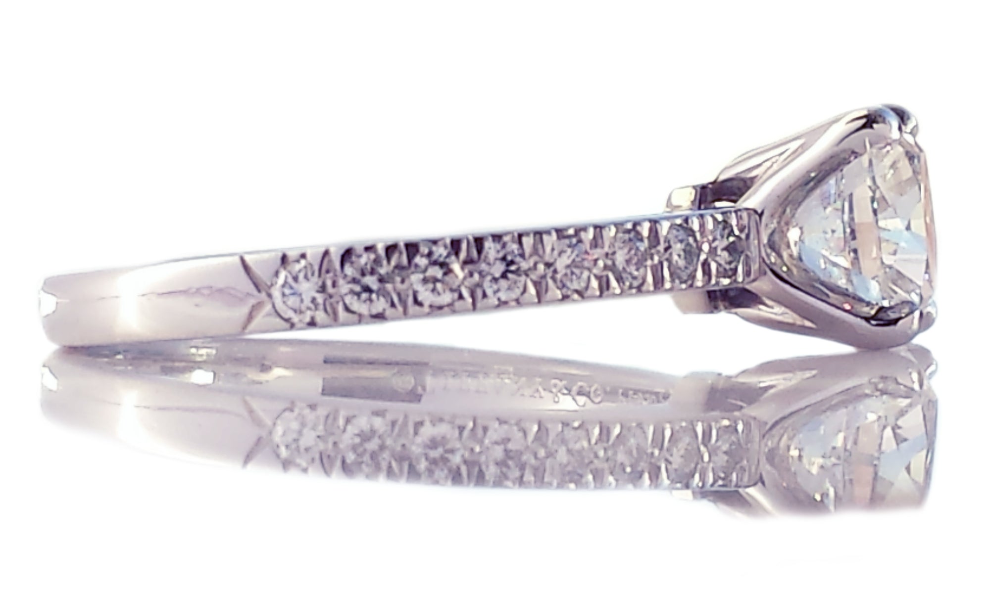 Tiffany & Co. 1.20tcw D/VVS2 Novo Diamond Engagement Ring