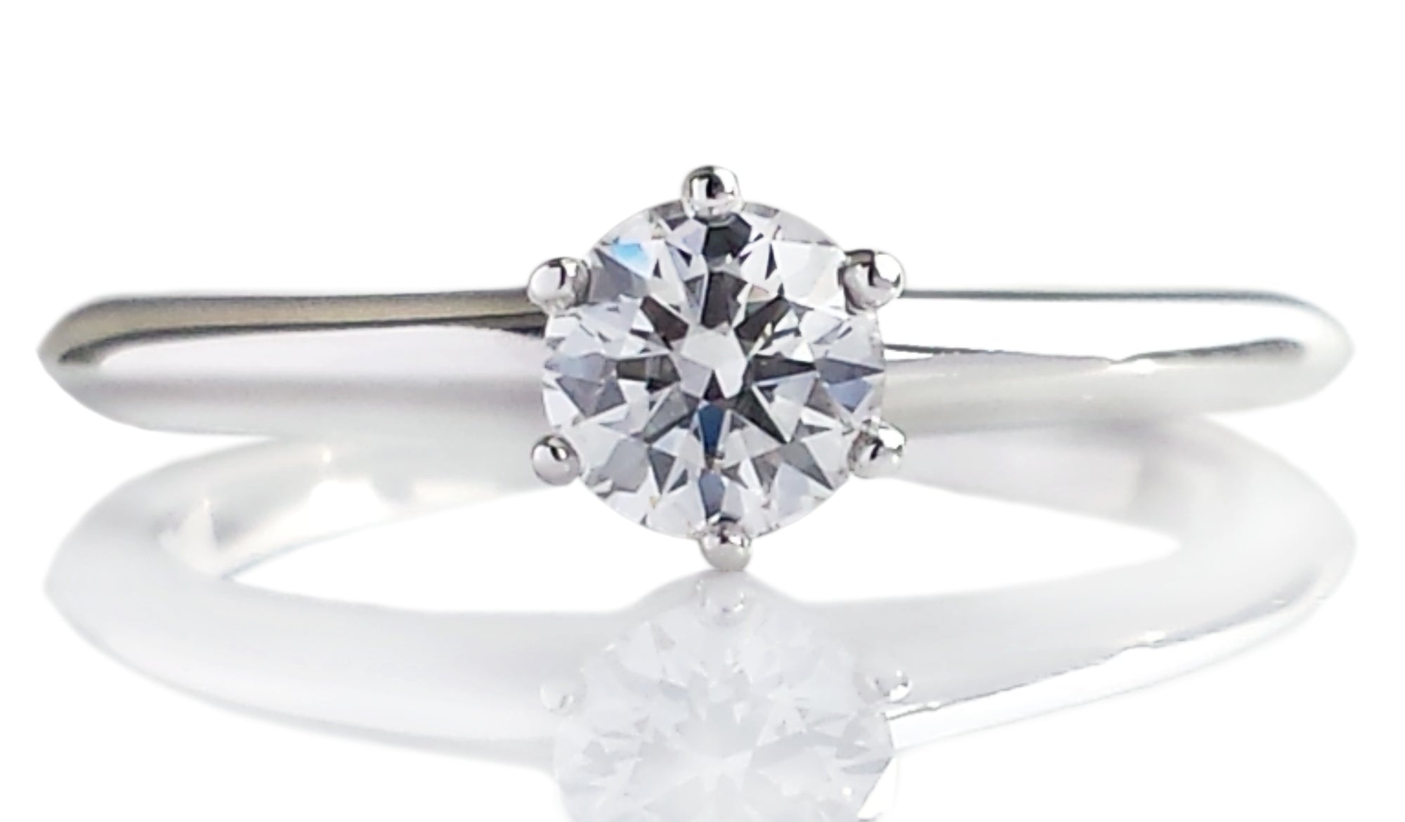 Tiffany & Co. 0.44ct H/VS1 Triple XXX Round Brilliant Diamond Engagement Ring