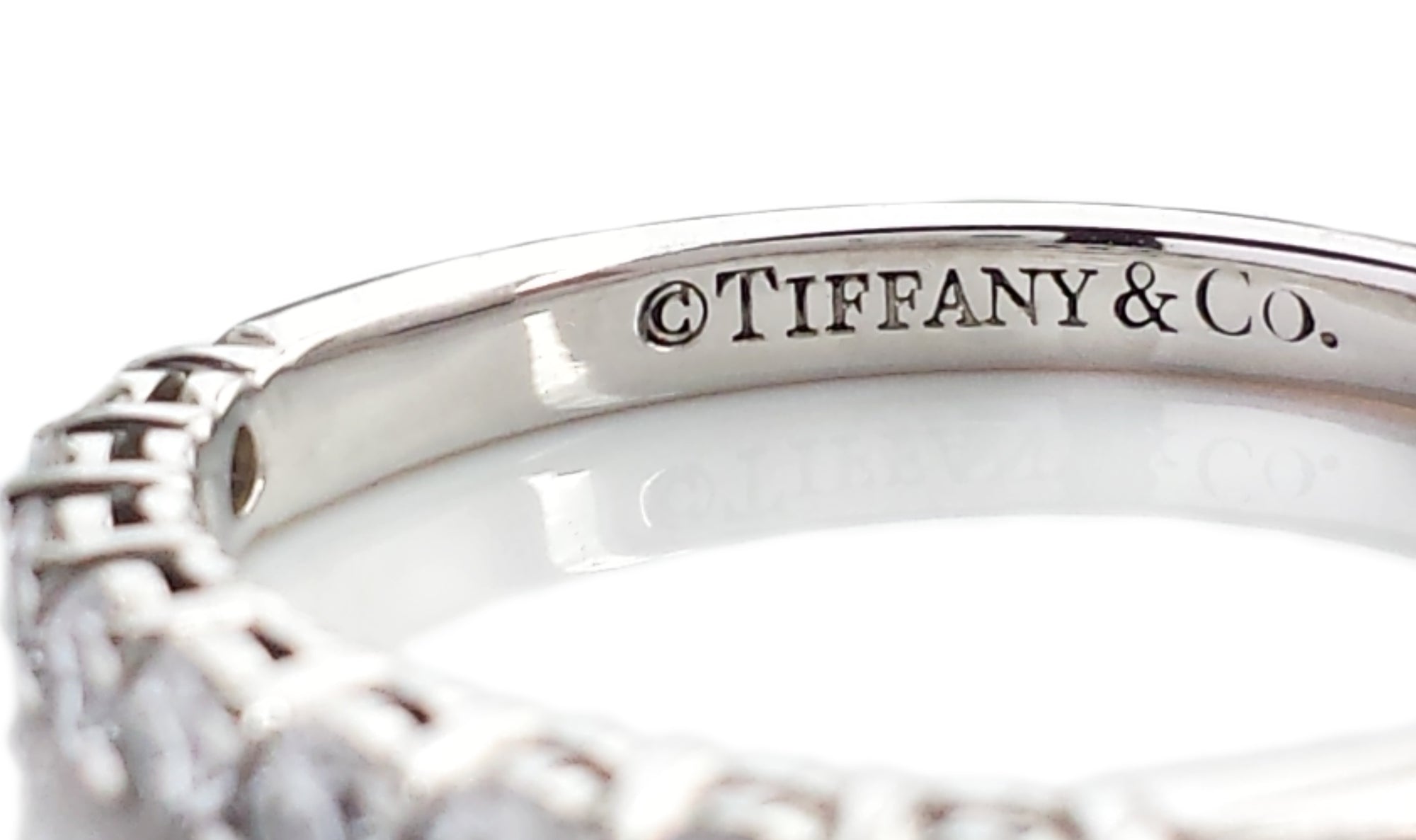 Tiffany & Co 2.2mm .27ct Diamond Embrace Ring SZ K RRP £3450