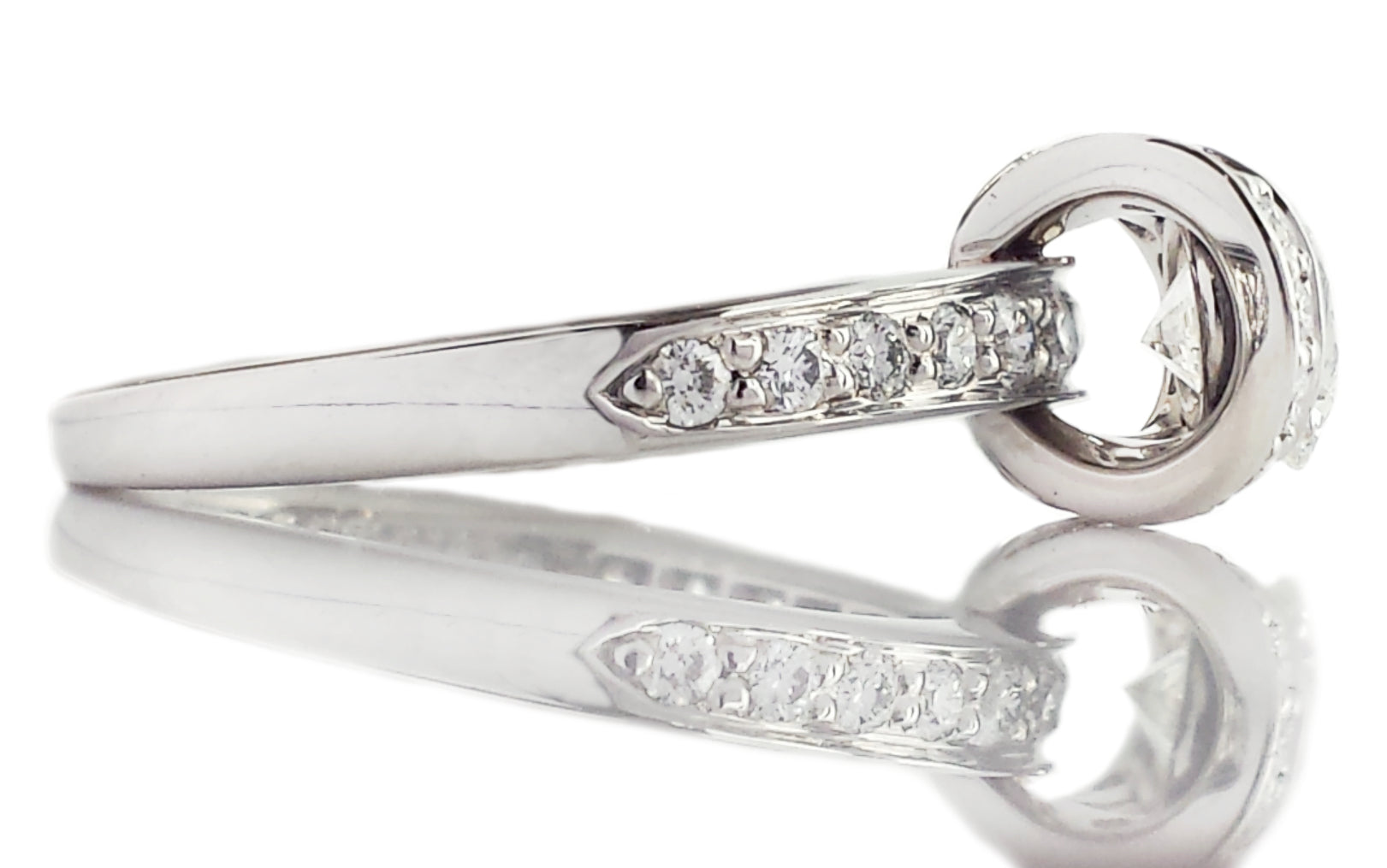 Tiffany & Co. 0.87tcw G/VS2 Round Brilliant Diamond Ribbon Engagement Ring
