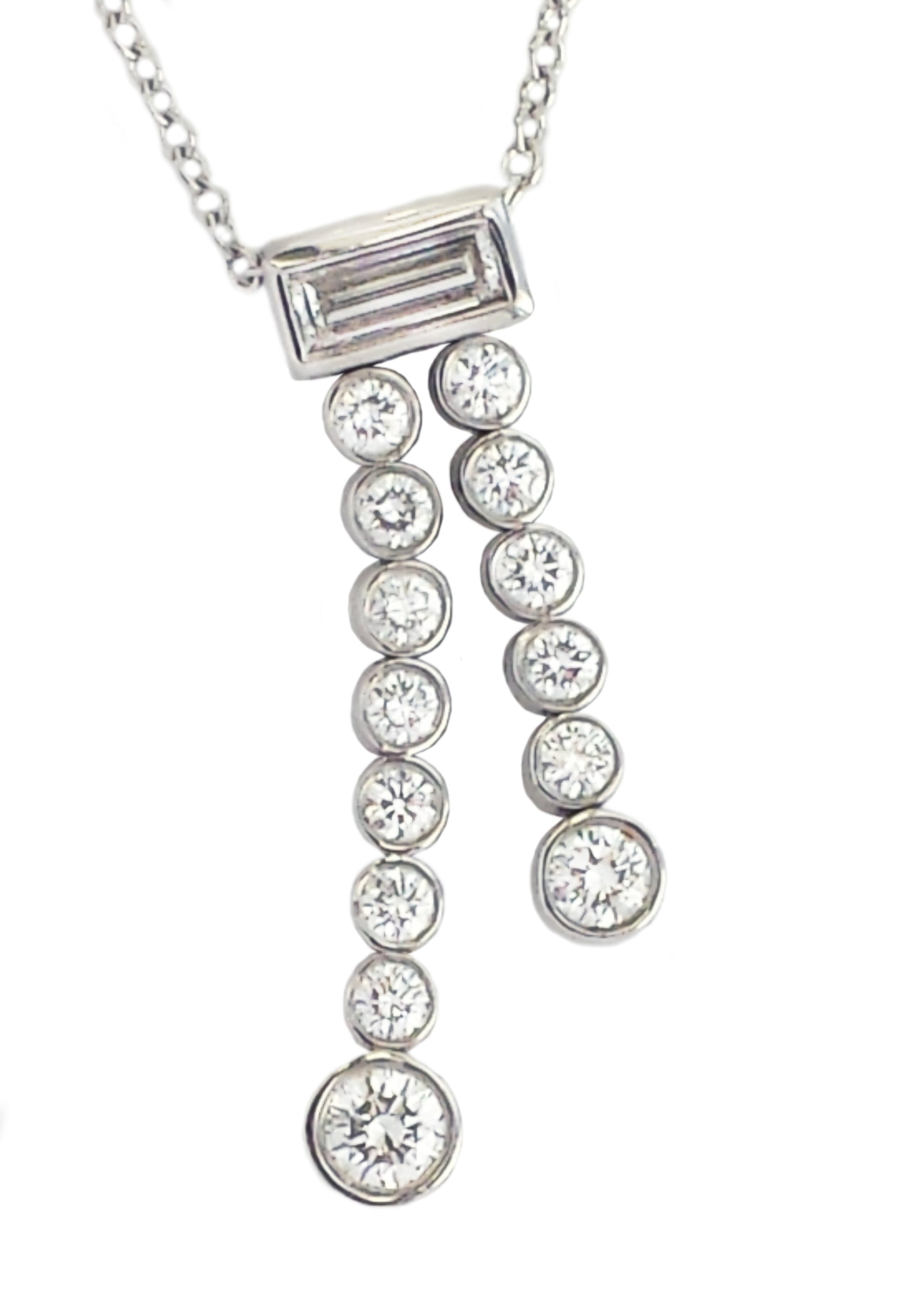 Tiffany & Co. 0.75tcw Diamond 'Tiffany Jazz' Pendant / Necklace