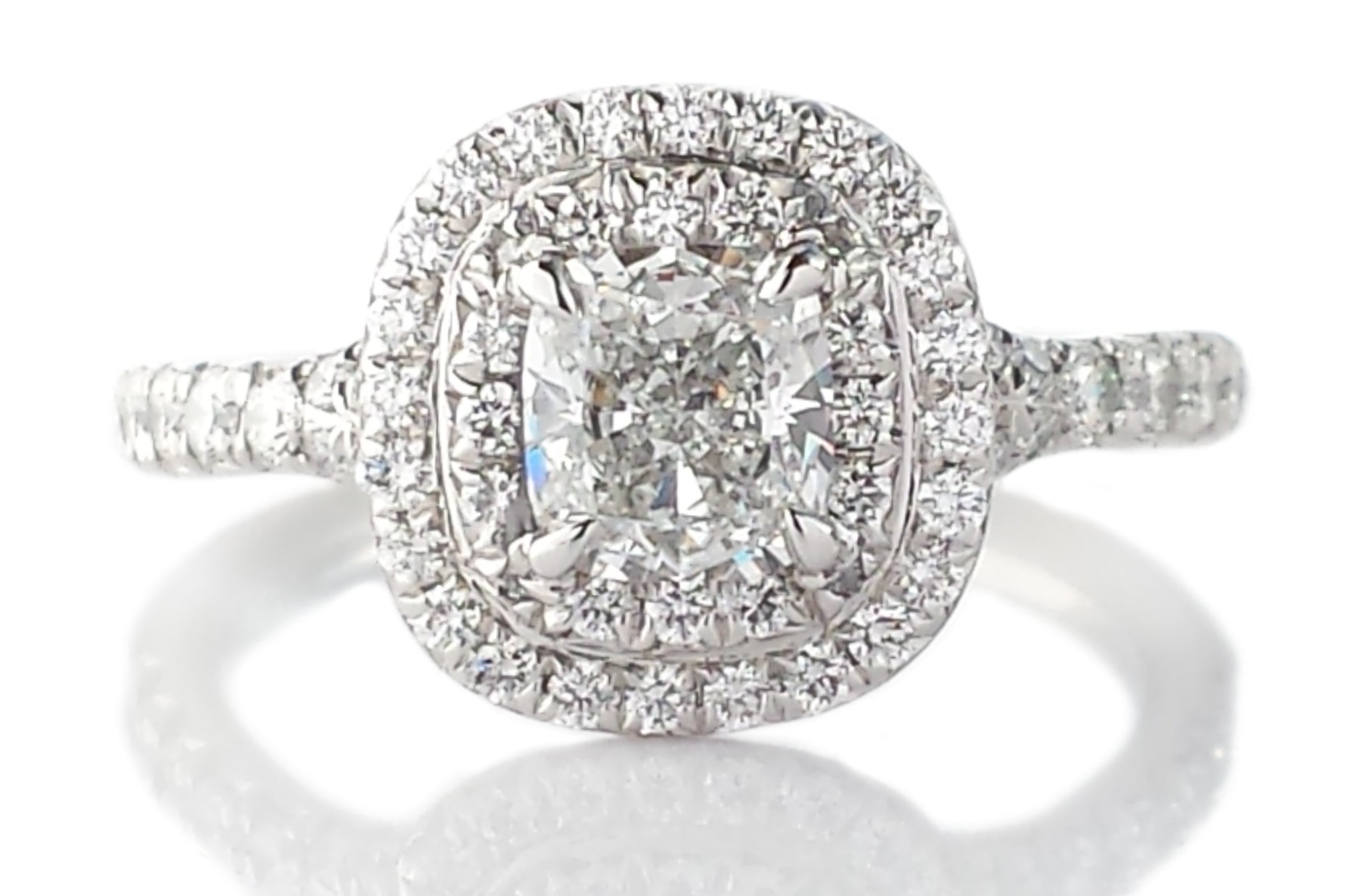 Tiffany & Co. 0.86tcw E/VVS2 Soleste Diamond Engagement Ring