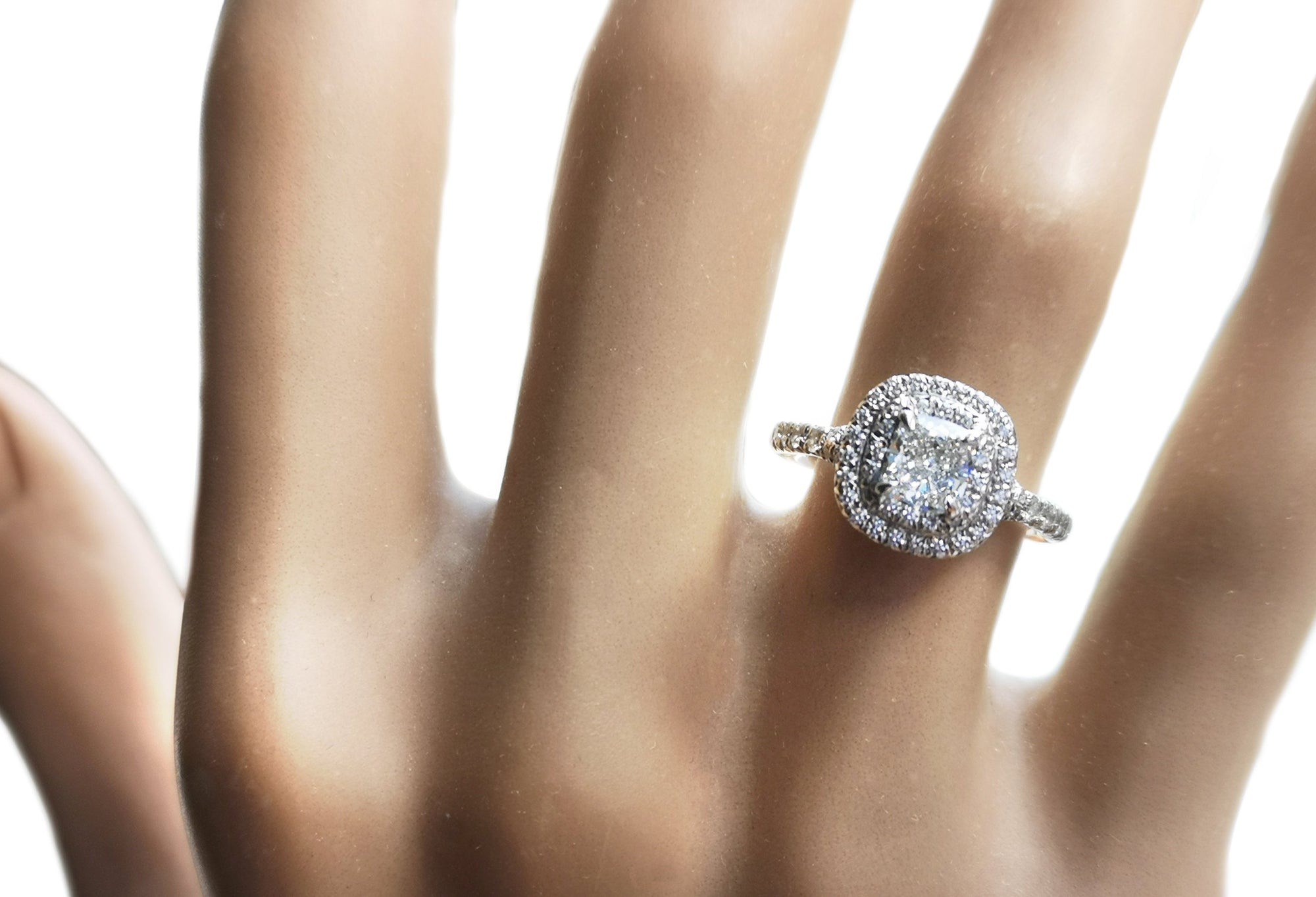 Tiffany & Co. 0.86tcw E/VVS2 Soleste Diamond Engagement Ring