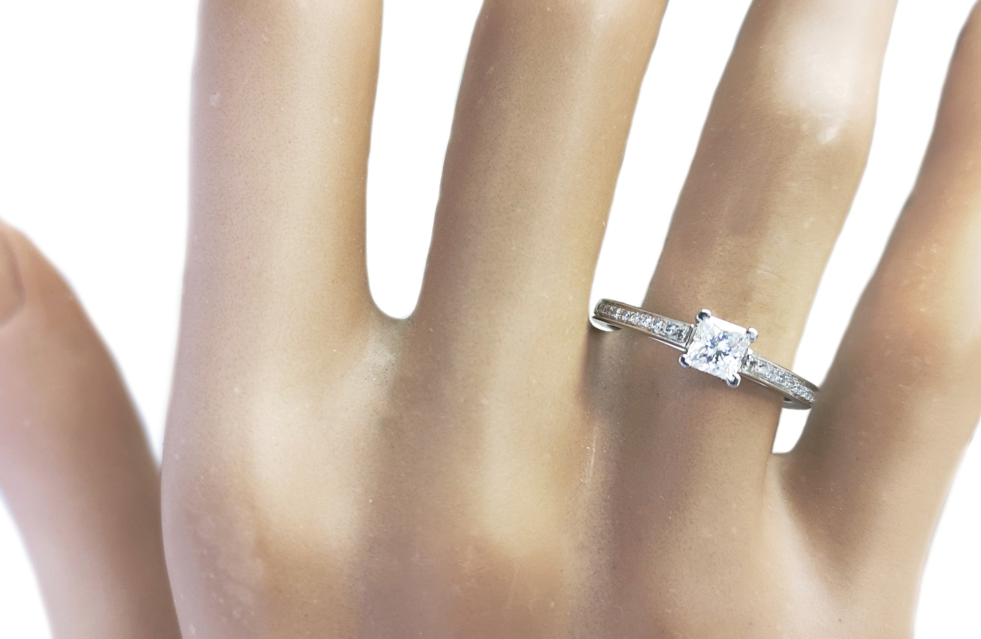 Tiffany & Co. 0.47tcw E/VS1 Grace Princess Cut Diamond Engagement Ring
