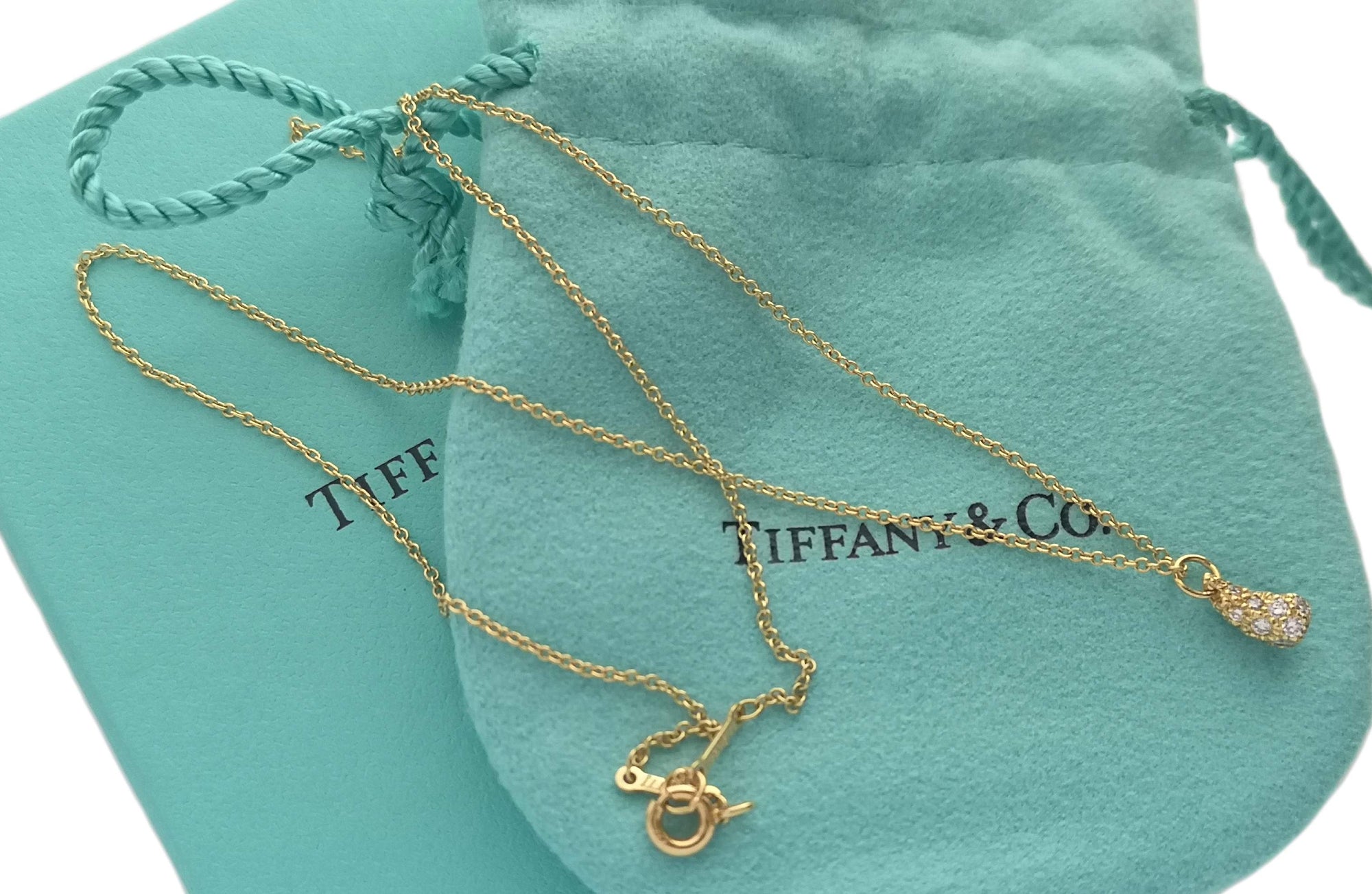 Tiffany & Co. Diamond Elsa Peretti Teardrop Pendant